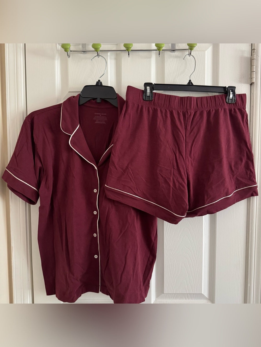 Harper Wilde burgundy PJ set